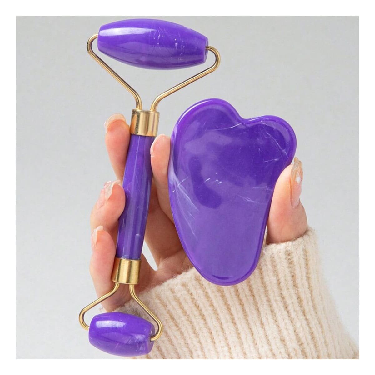 PACK12 REAFIRMADOR FACIAL SET DE 2 MORADO DE PLASTICO FACIL DE USAR Y MANTENER LIMPIO - 2