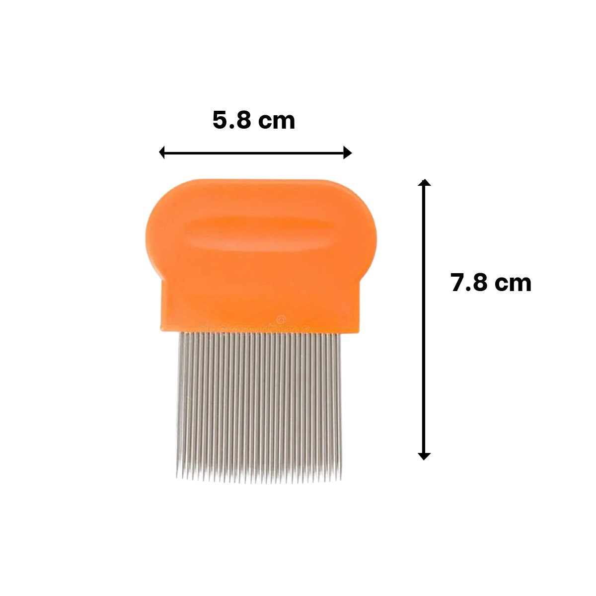 PACK12 PEINETA MANUAL NARANJA PARA PIOJOS Y LIENDRES SEGURA EN CASA Y+PAPEL REGALO - 4
