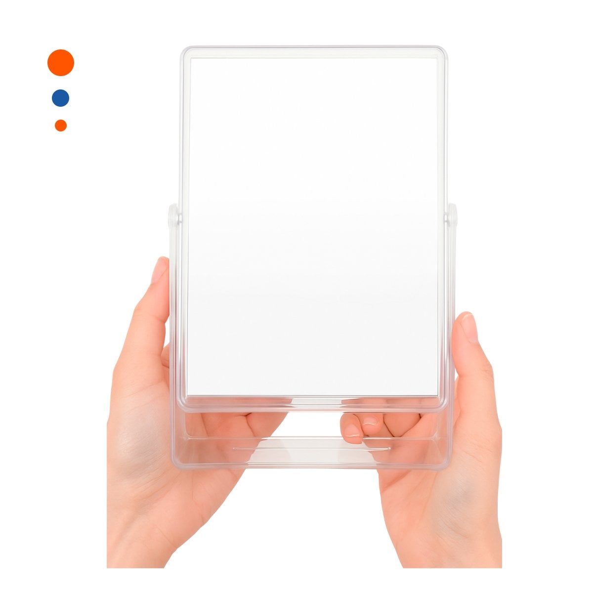 PACK6 REFLEJO RECTANGULAR DOBLE PARA DORMITORIO 18X15CM TRANSPARENTE Y+REGALO STICKER - 2