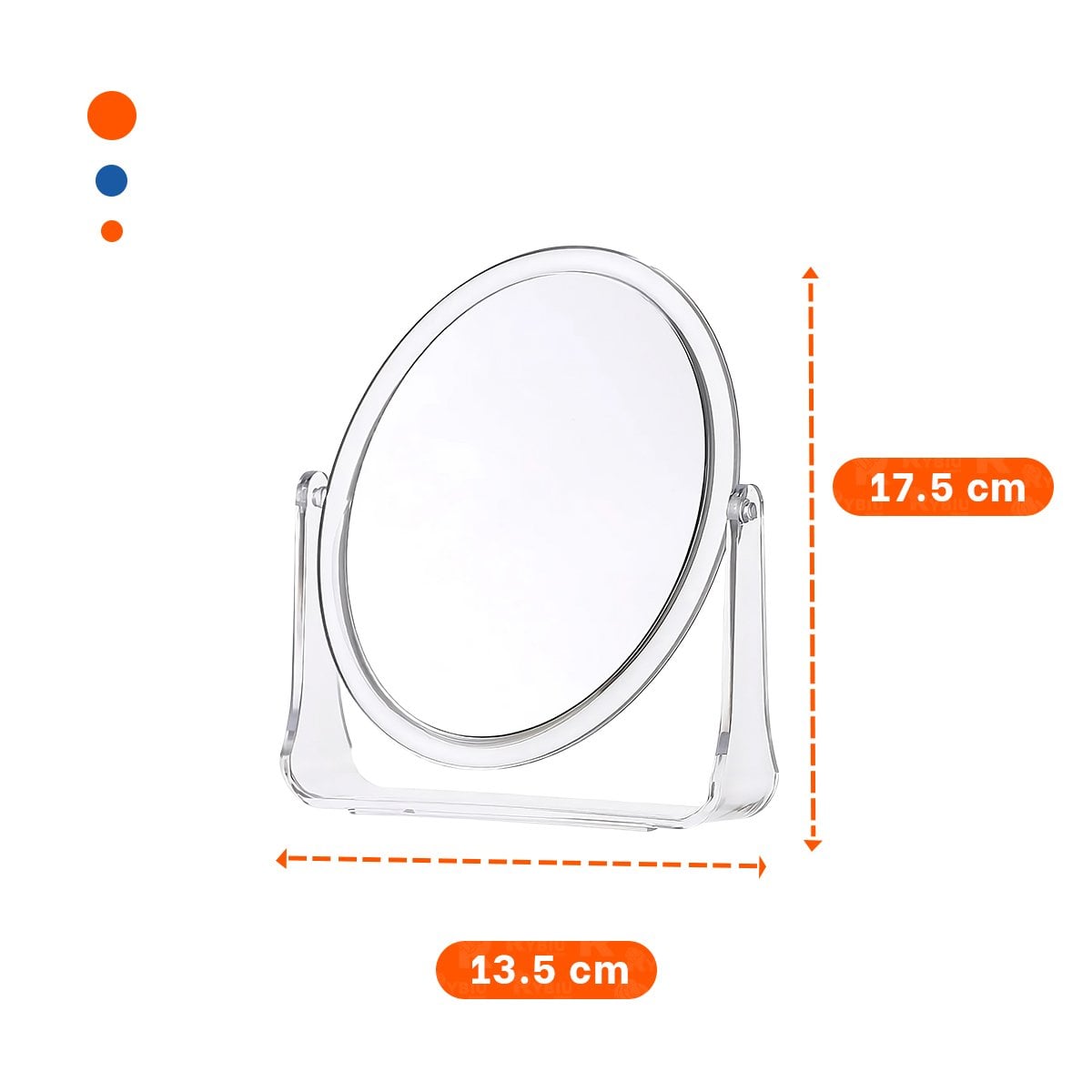 PACK2 LUNA OVALADA DOBLE TRANSPARENTE 17,5X13,5CM PARA HOGAR DECORACION Y+PAPEL REGALO - 4