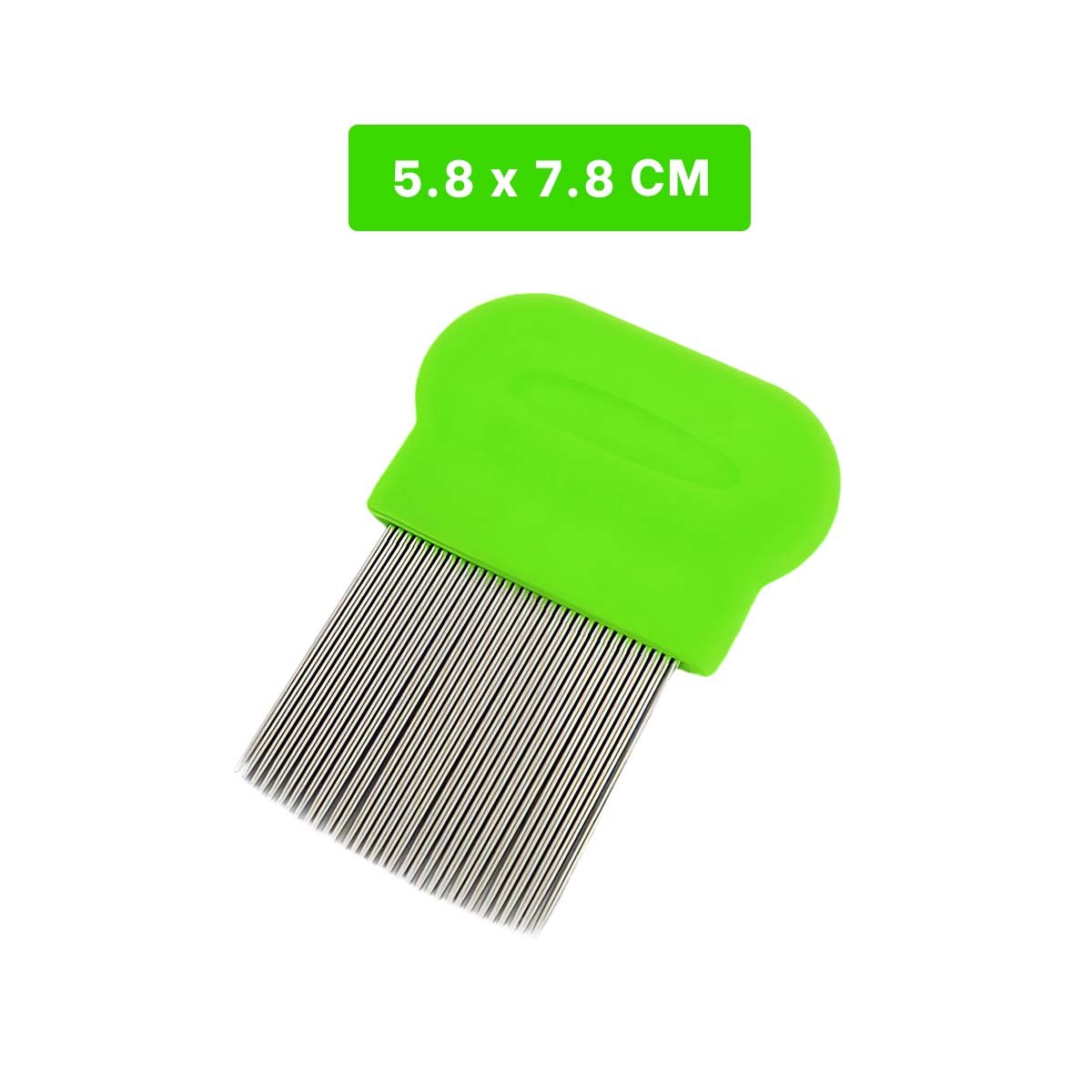 PACK4 PEINE MANUAL VERDE PARA PIOJOS Y LIENDRES PRACTICO Y SEGURO Y+REGALO STICKER - 4