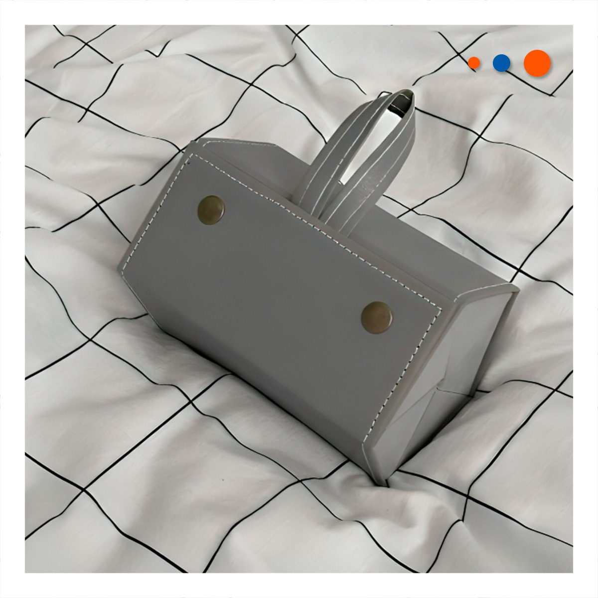 PACK6 CONTENEDOR ELEGANTE DE LENTES PENTAGONO PLOMO PARA HOGAR MODERNO Y+REGALO STICKER - 5