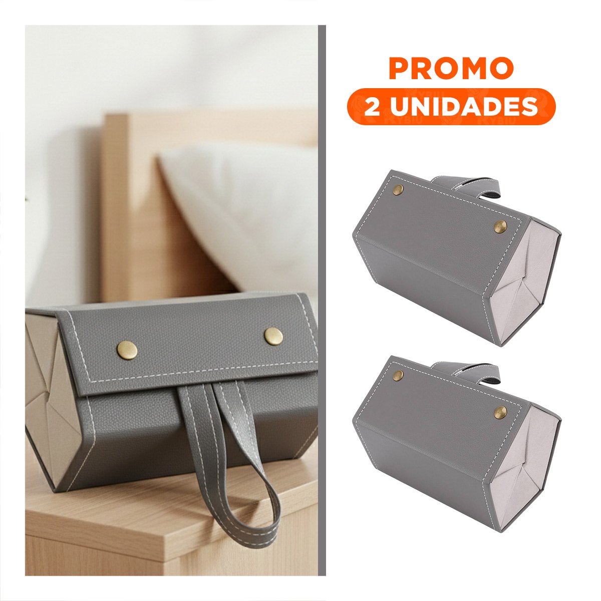 PACK2 GABINETE DE LENTES PENTAGONO PLOMO PARA HOGAR MODERNO - 1