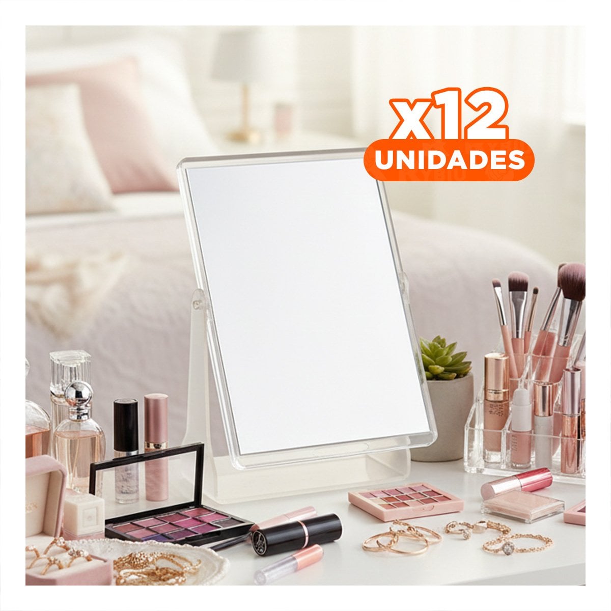 PACK12 LUNA RECTANGULAR DOBLE PARA ESPACIO PERSONAL 18X15CM TRANSPARENTE - 1