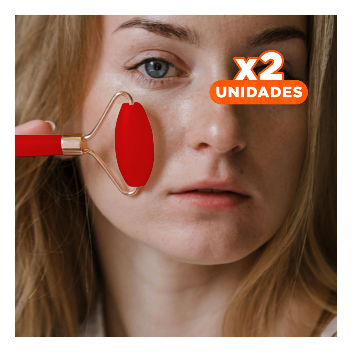 PACK2 ESTIMULADOR PORTATIL DE PLASTICO ROJO PARA LIMPIEZA Y ESTIMULACION Y+REGALO STICKER - 1