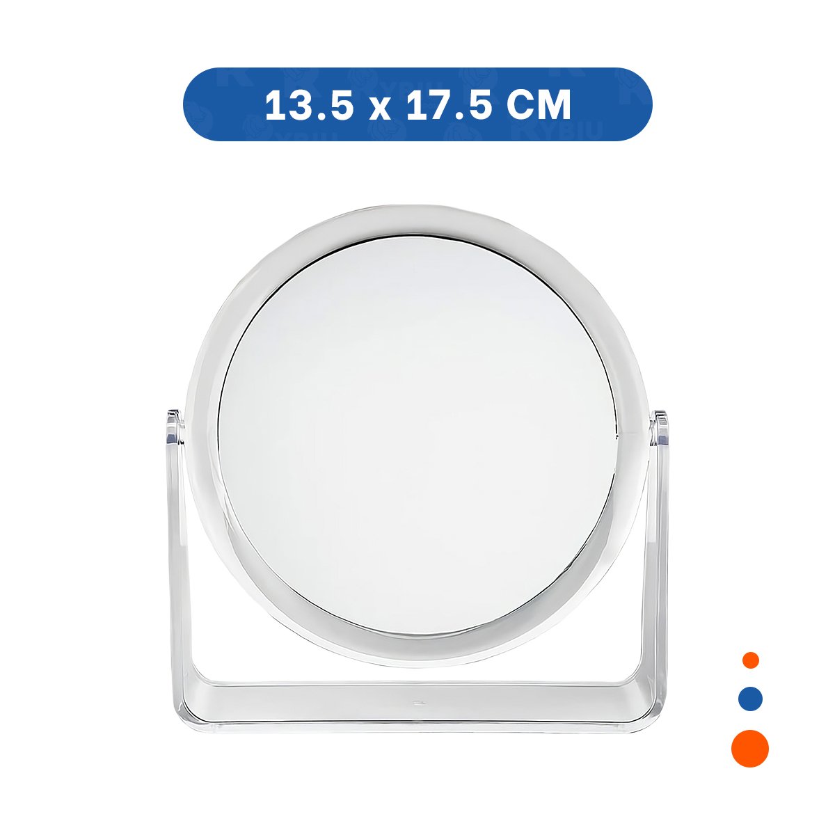 SUPERFICIE REFLECTANTE CON BASE OVALADA 17,5X13,5CM TRANSPARENTE HOGAR Y+LIGAS REGALO - 4