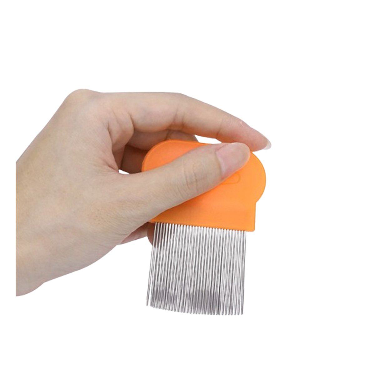 PACK12 PEINETA CLASICA NARANJA PARA PIOJOS Y LIENDRES COMODA Y DURADERA Y+REGALO STICKER - 2