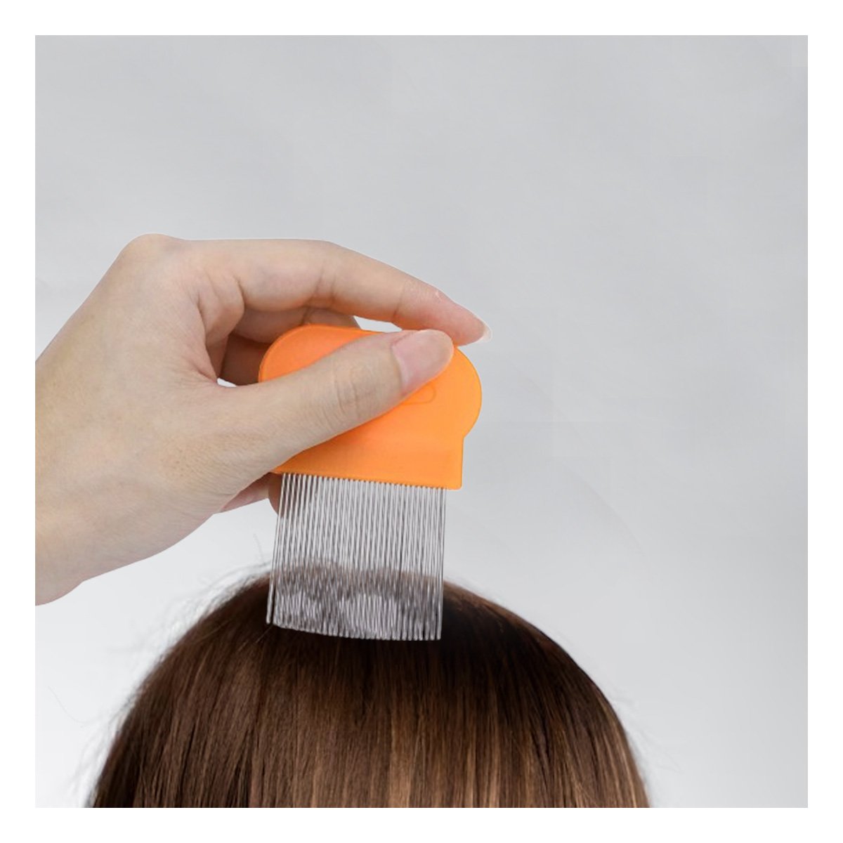 PACK12 PEINETA CLASICA NARANJA PARA PIOJOS Y LIENDRES COMODA Y DURADERA Y+REGALO STICKER - 5
