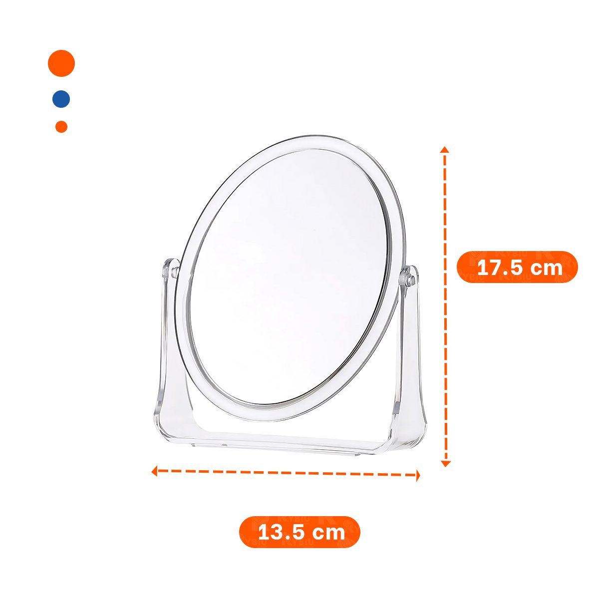 CRISTAL OVALADO CON BASE DOBLE 17,5X13,5CM TRANSPARENTE HOGAR ELEGANTE Y+REGALO STICKER - 4