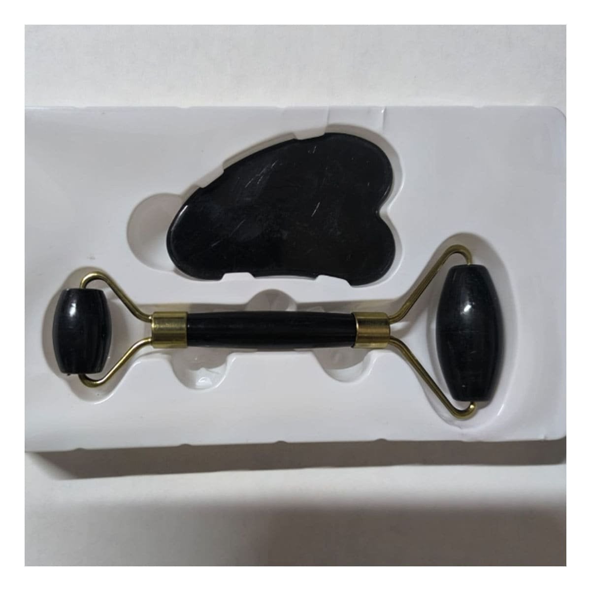 HERRAMIENTA FACIAL SET DE 2 NEGRO DE PLASTICO SUAVE Y SEGURO PARA TODO TIPO DE PIEL - 2