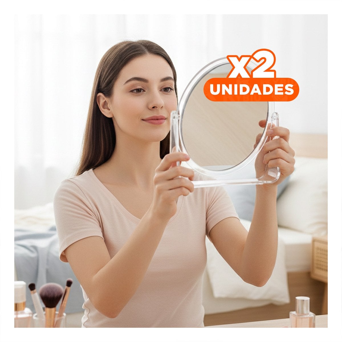 PACK2 CRISTAL OVALADO DOBLE TRANSPARENTE 17,5X13,5CM PARA HOGAR ELEGANTE Y+REGALO STICKER - 1