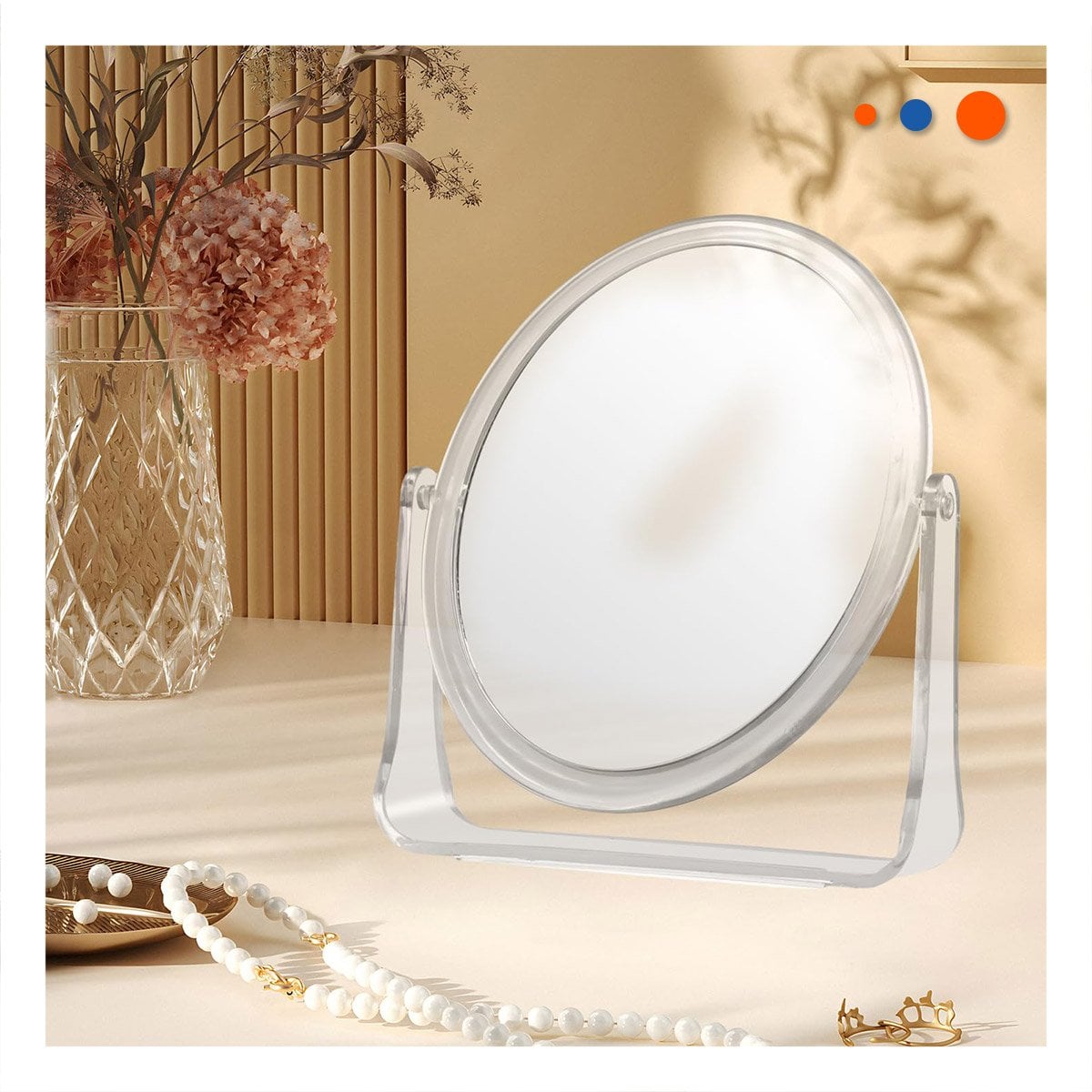 PACK6 CRISTAL OVALADO DOBLE PARA MESA 17,5X13,5CM TRANSPARENTE HOGAR Y+PAPEL REGALO - 2
