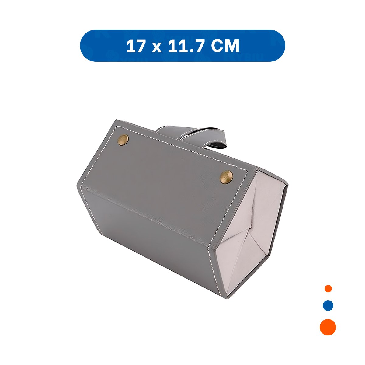 PACK6 COFRE ELEGANTE DE LENTES PENTAGONO PLOMO PARA HOGAR MODERNO - 4