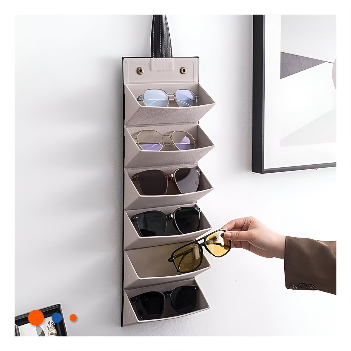 PACK2 PORTA LENTES FUNCIONAL DE LENTES NEGRO PENTAGONO CON TAPA TRANSPARENTE - 3