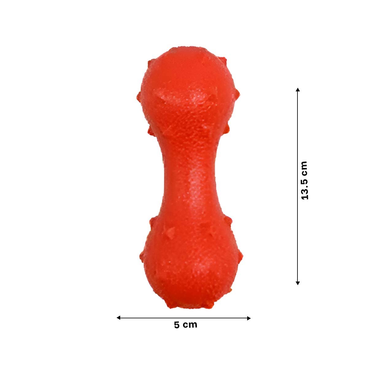 JUGUETE INTERACTIVO CON PUAS PARA MASCOTA ROJO DURADERO Y FIRME AL USO DIARIO Y+PAPEL REGALO - 4