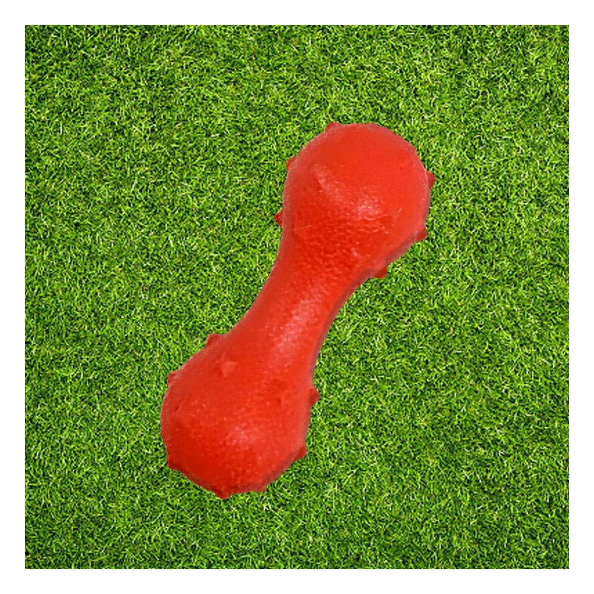 PACK6 PIEZA FUNCIONAL PARA PERRO ROJO TEXTURIZADA Y SEGURA PARA JUEGO - 2