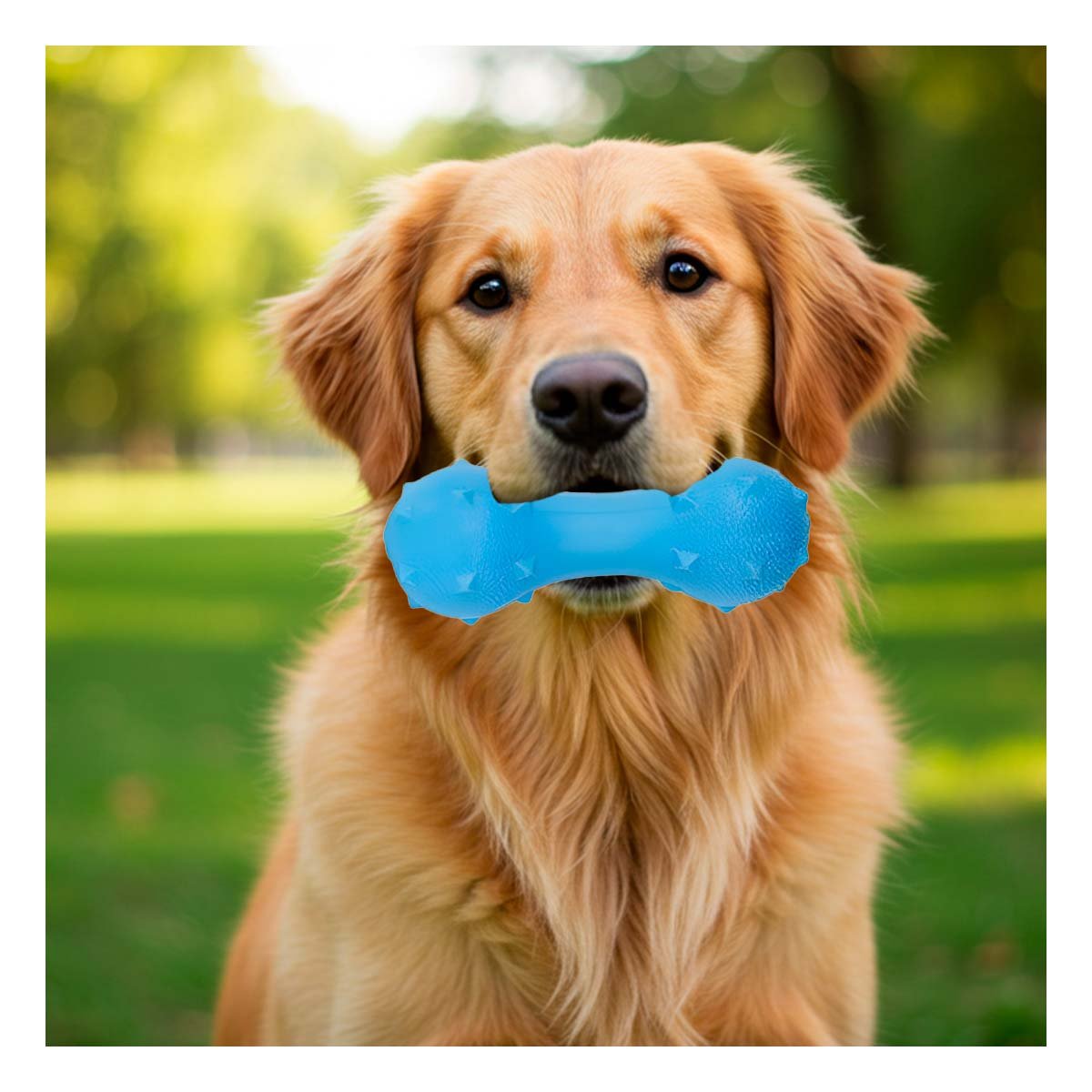 PACK4 ARTICULO RECREATIVO PARA MASCOTA CELESTE CON PUAS SEGURAS Y+REGALO STICKER - 5