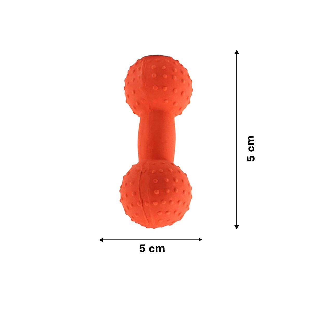 PACK4 MORDEDOR PARA MASCOTA MANCUERNA DE PUAS NARANJA FIRME Y+PAPEL REGALO - 4