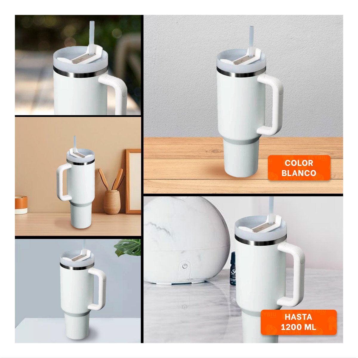 PACK6 VASIJA INSULADA CON ASA Y PICO 1200ML BLANCO Y+PAPEL REGALO - 3