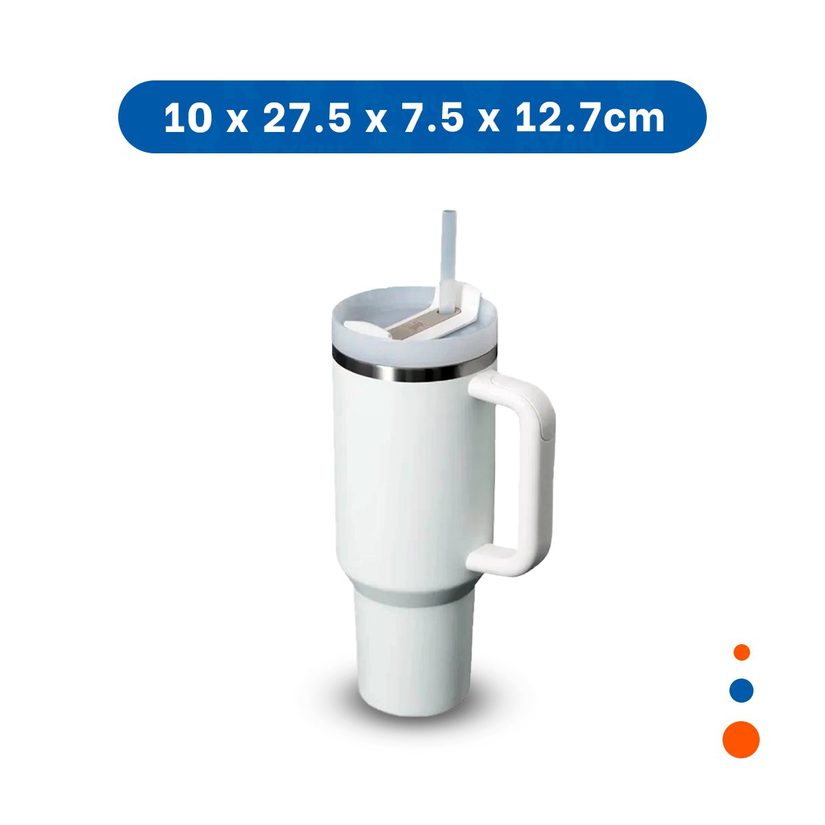 BOTELLON TERMICO CON ASA Y PICO 1200ML BLANCO DEPORTIVO Y+LIGAS REGALO - 4