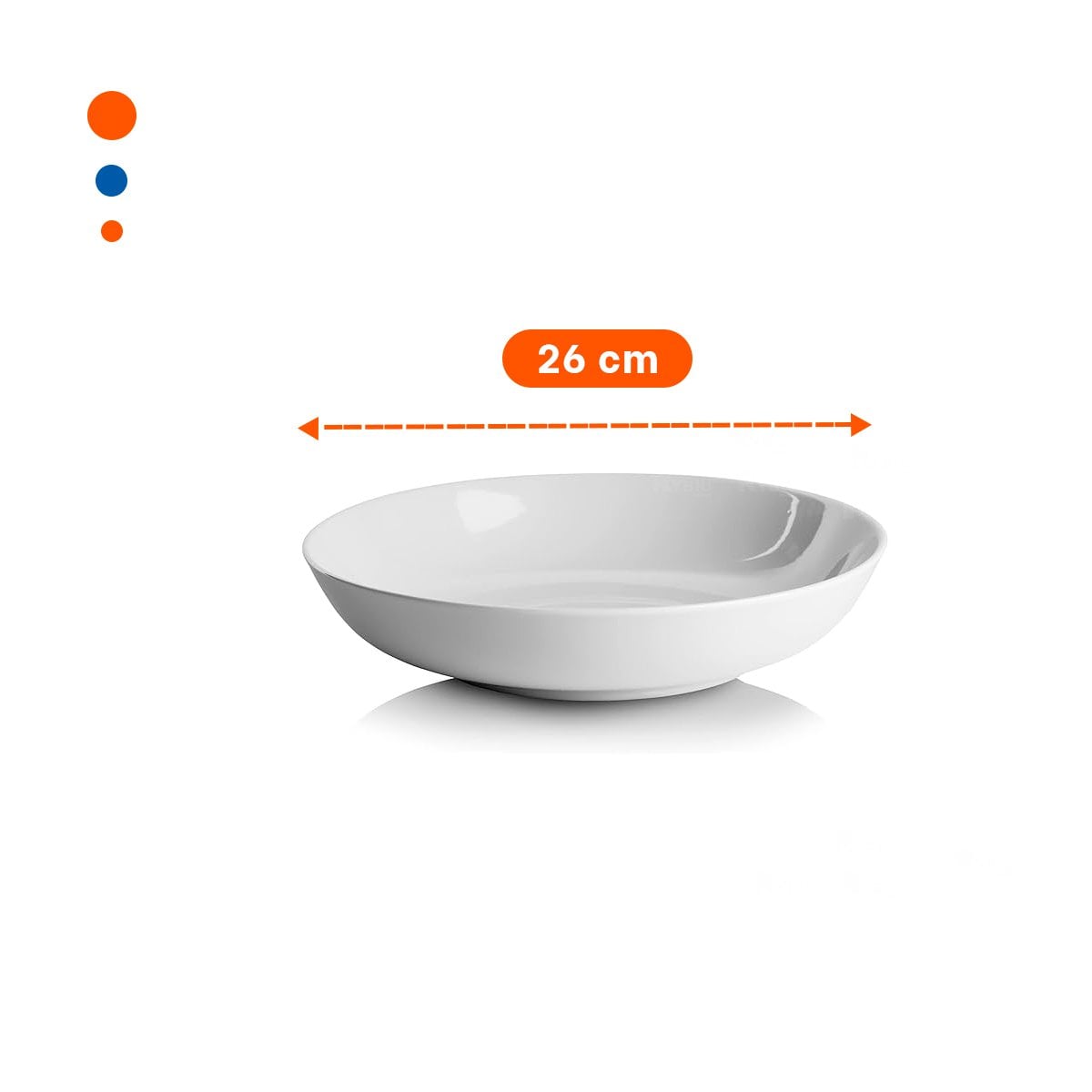 PACK12 CIRCULAR UTENSILIO OVALADO BLANCO PARA PRESENTACION Y+REGALO STICKER - 4