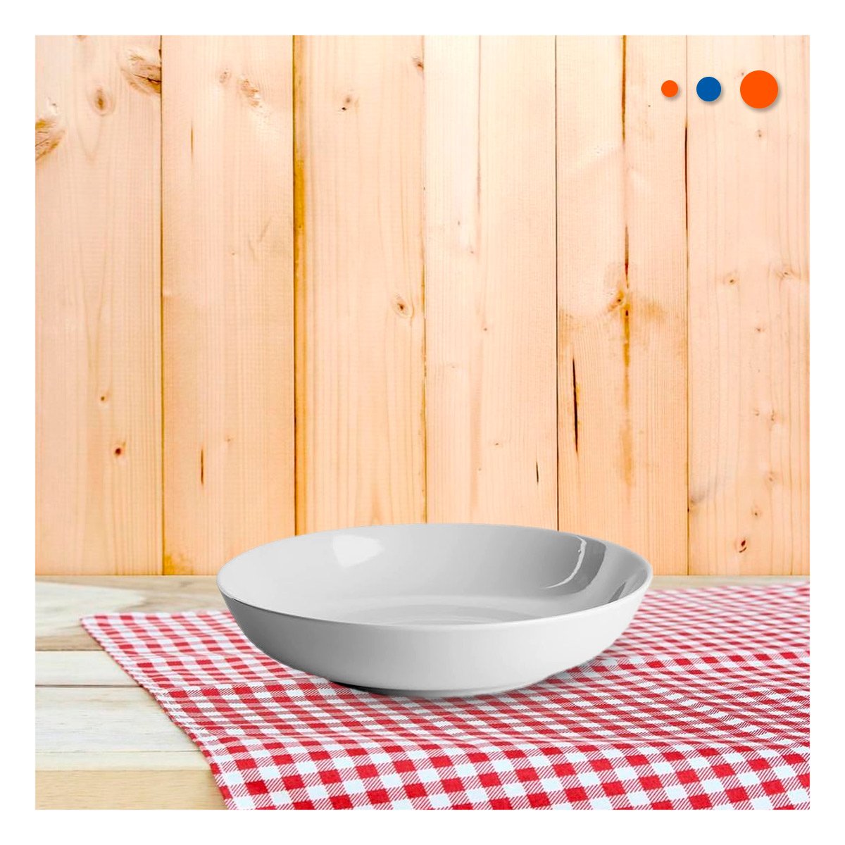 DECORATIVA BANDEJA BLANCO CIRCULAR OVALADA PARA HOGAR Y COCINA Y+REGALO STICKER - 5