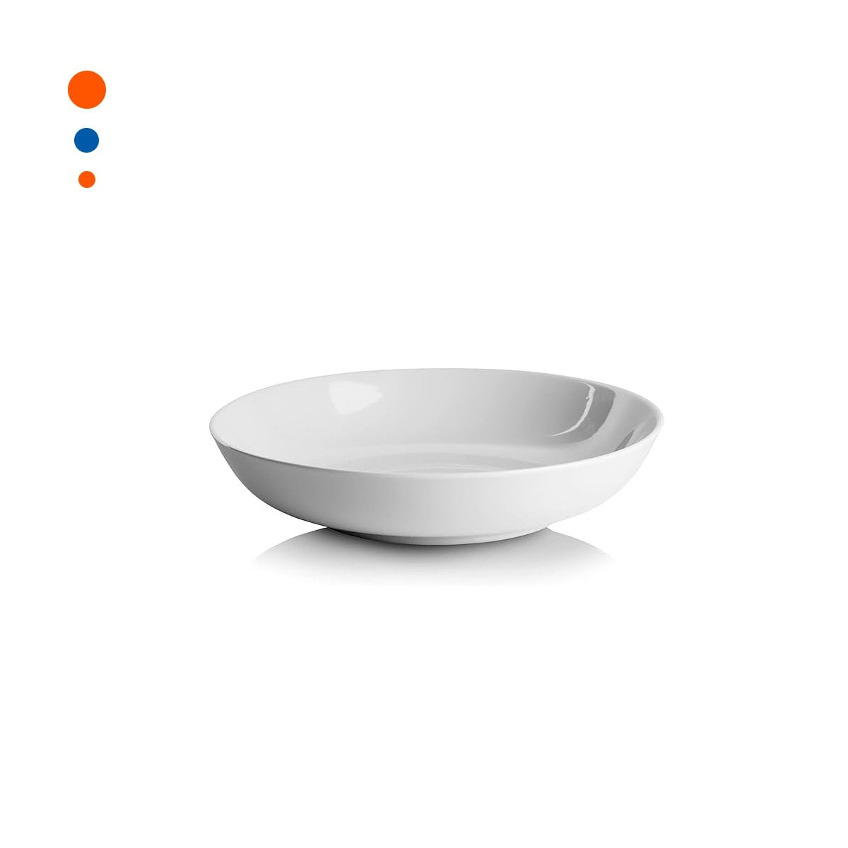 CIRCULAR BANDEJA OVALADA BLANCO PARA PRESENTACION EN MESA Y+PAPEL REGALO - 1
