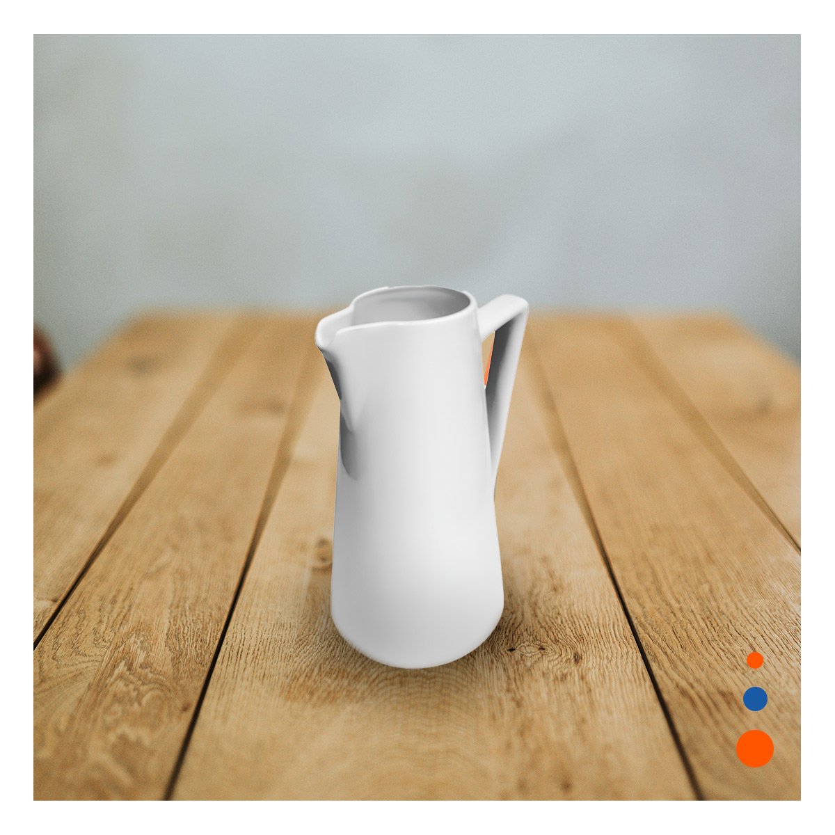 PACK6 DISPENSADOR MODERNO DE CERAMICA BLANCO PARA MESA Y COMEDOR Y+REGALO STICKER - 5