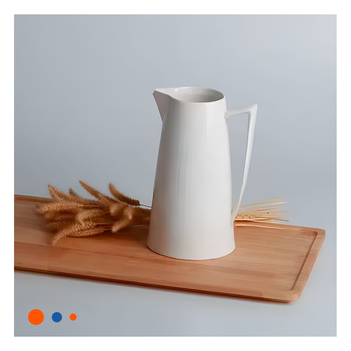 PACK4 RECIPIENTE MODERNO DE CERAMICA BLANCO PARA MESA Y COCINA - 2