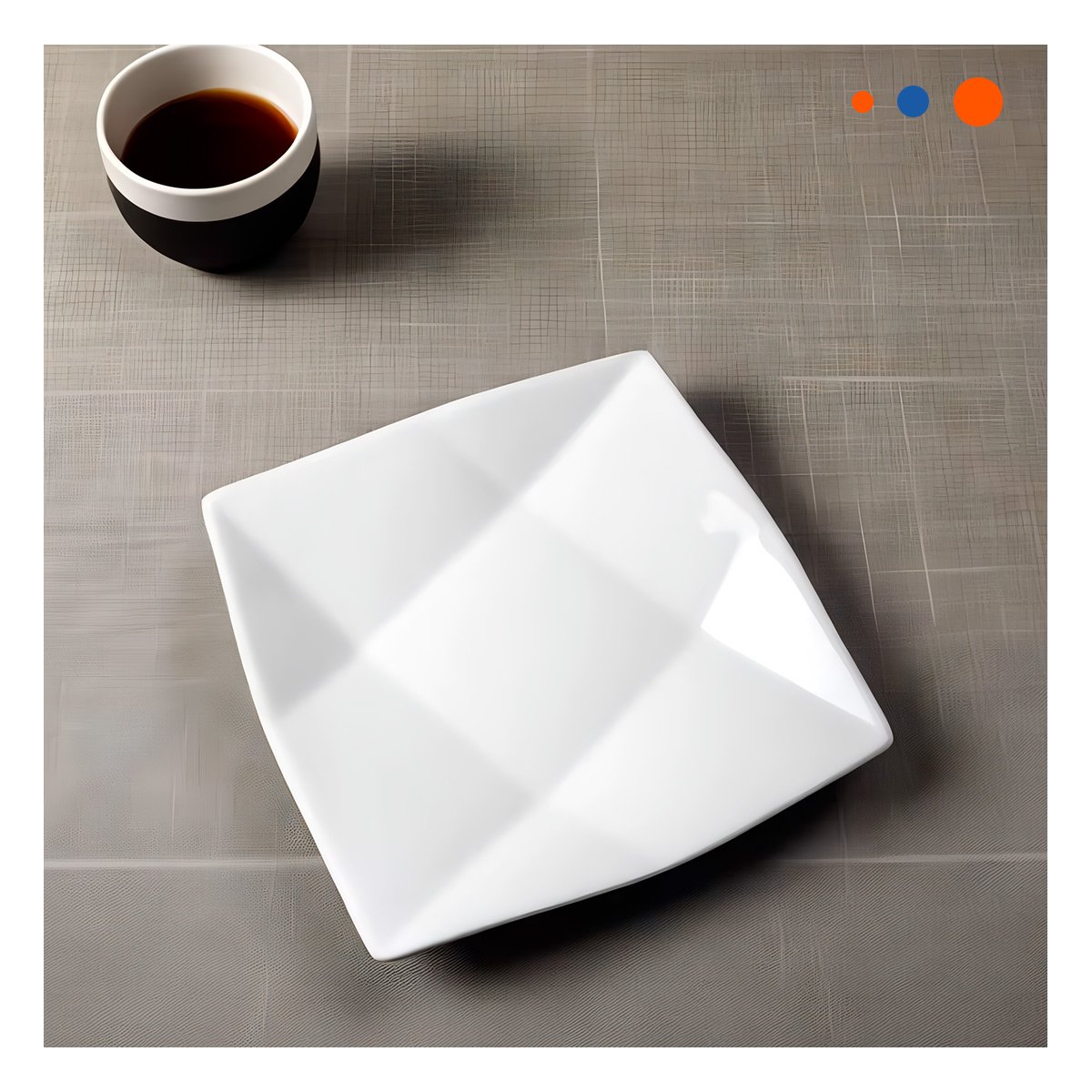 ACCESORIO CUADRADO MODELO ORIGAMI PARA SERVICIO EN MESA DE CASA Y+PAPEL REGALO - 5