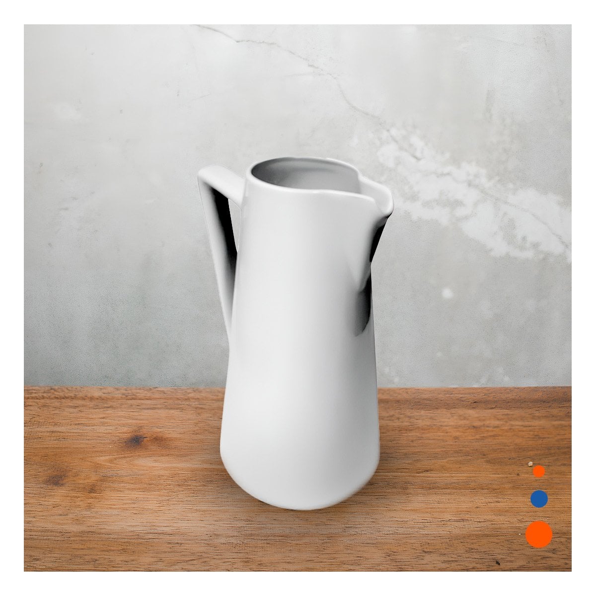 PACK6 PIEZA MODERNA DE CERAMICA BLANCO PARA HOGAR Y MESA Y+PAPEL REGALO - 2