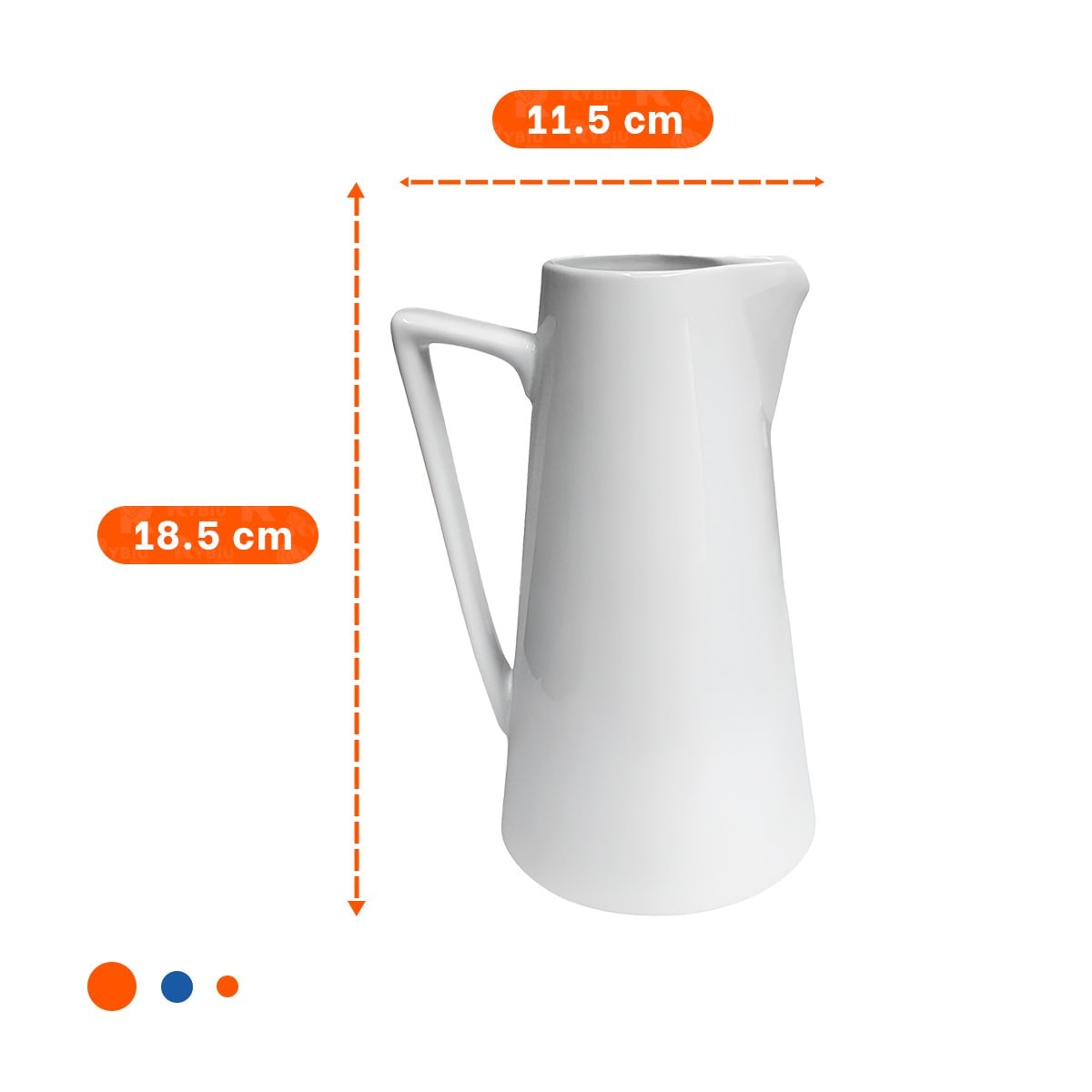 PACK6 PIEZA MODERNA DE CERAMICA BLANCO PARA HOGAR Y MESA Y+PAPEL REGALO - 4