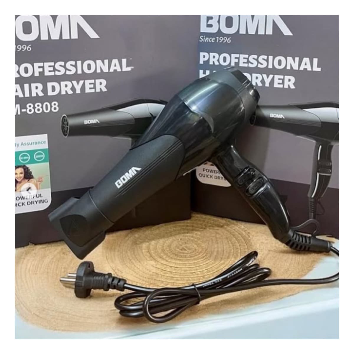 EQUIPO PARA SECADO DE CABELLO DE COLOR NEGRO MODERNO Y+POST IT - 2