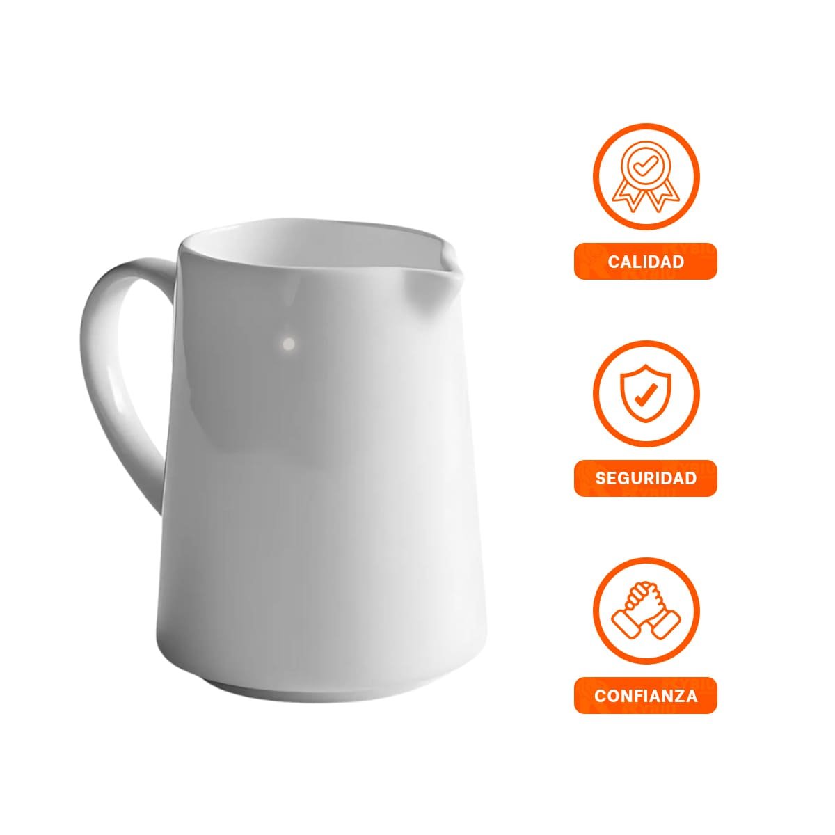 DISPENSADOR DE CERAMICA BLANCO PARA BEBIDAS EN CASA Y COMEDOR - 3
