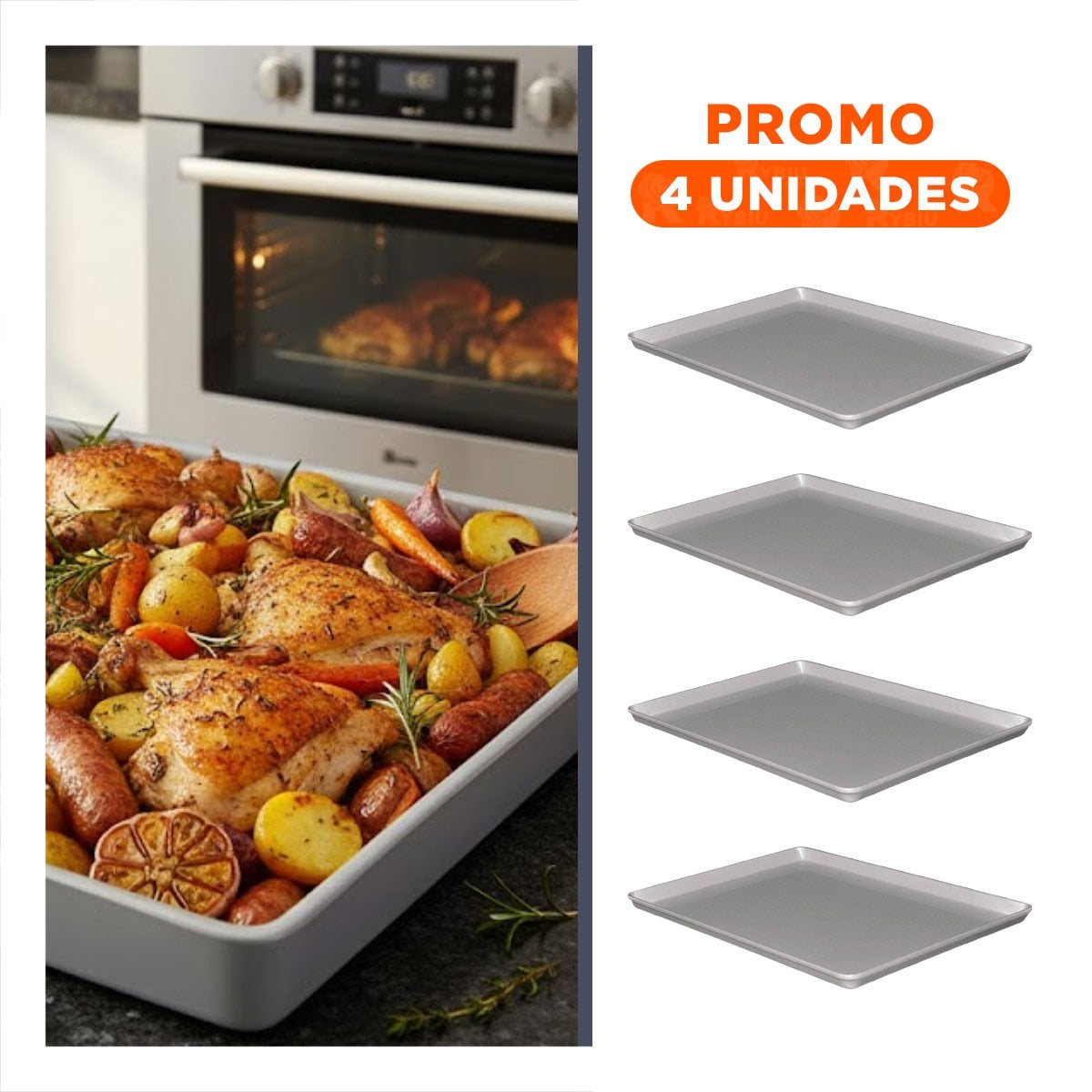 PACK4 SOPORTE ELEGANTE CUADRADO PLOMO PARA COCINA Y MESA PRINCIPAL Y+REGALO STICKER - 1