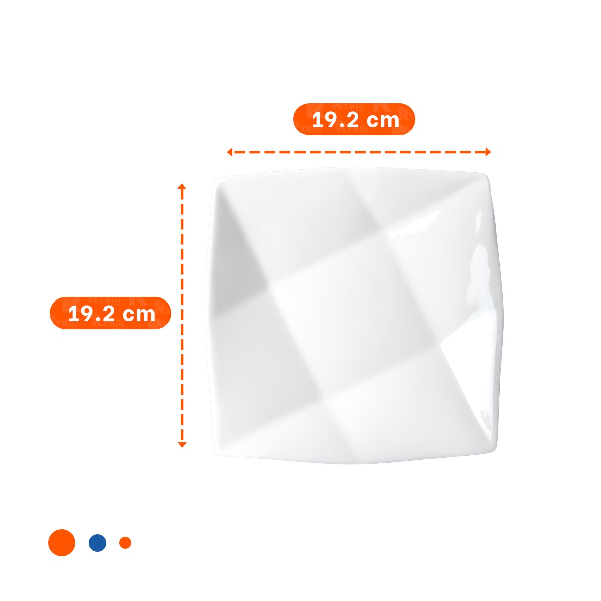PACK12 CHAROLA ELEGANTE CUADRADA MODELO ORIGAMI PARA SERVICIO EN CASA - 4
