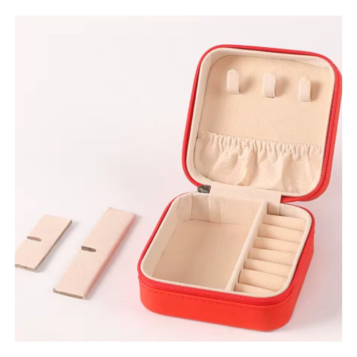 PRESENTACION JOYERO MINI PORTATIL PARA MUJER EN ROJO Y+POST IT - 2