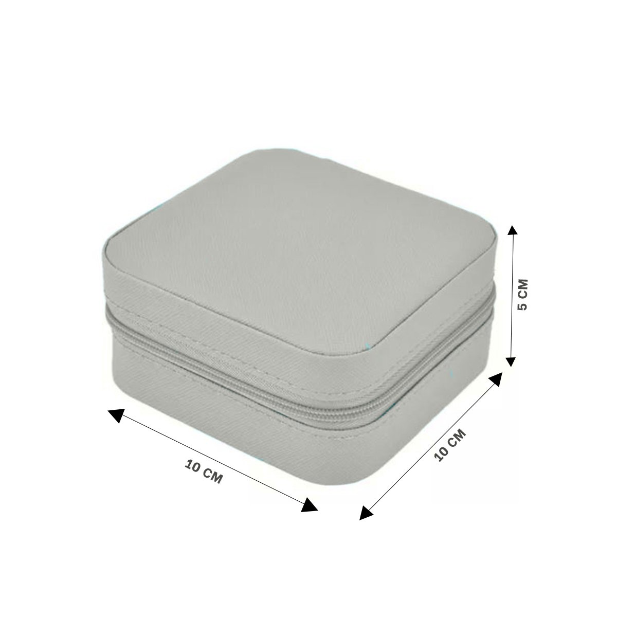 PRESENTACION JOYERO MINI PORTATIL PARA MUJER EN GRIS AGUA Y+POST IT - 4