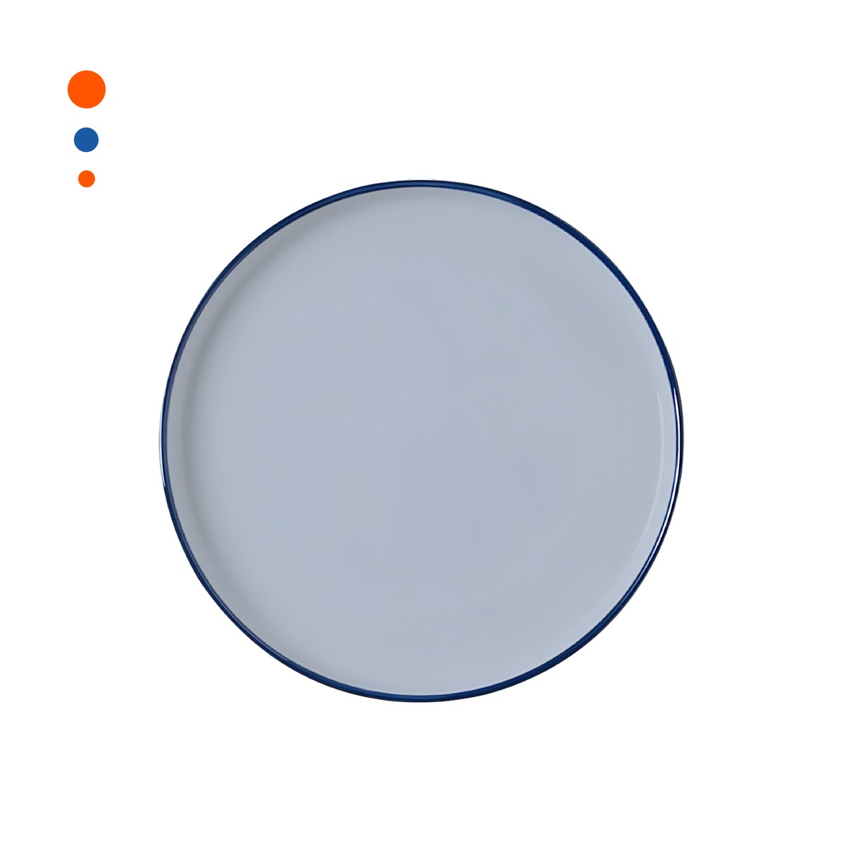 ARTICULO CIRCULAR CON BORDE AZUL PARA COMEDOR EN CASA MODERNA Y+LIGAS REGALO - 3