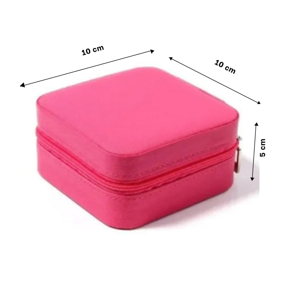 PRESENTACION JOYERO MINI PORTATIL PARA MUJER EN FUCSIA Y+POST IT - 4