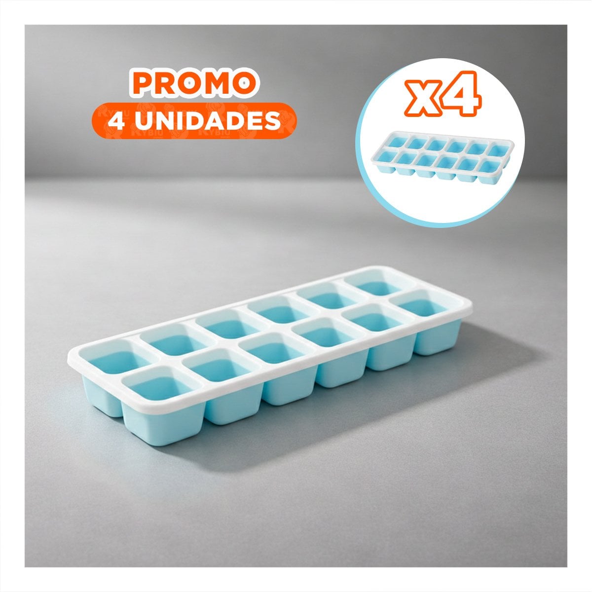 PACK4 KIT MULTIUSO PARA COCINA Y REFRIGERADOR CELESTE - 1