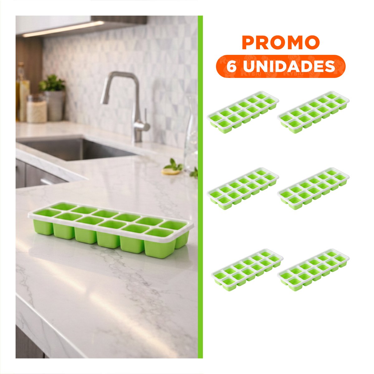 PACK6 DISPENSADOR APILABLE PARA AGUA, JUGOS Y COCTELES VERDE - 1