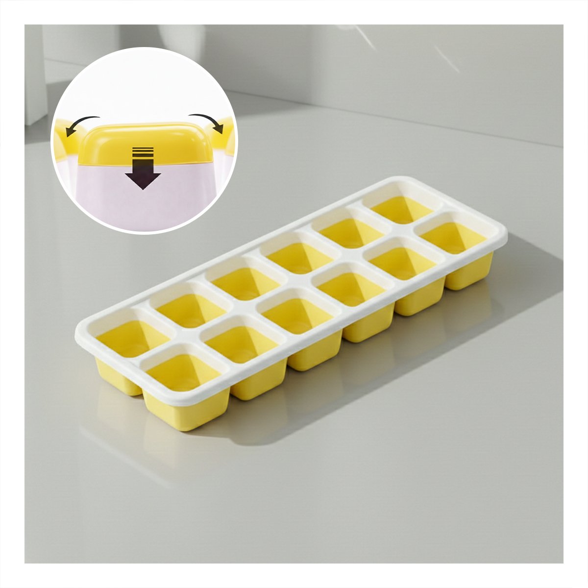 JUEGO COMPACTO PARA HIELO BEBIDAS Y POSTRES AMARILLO Y+POST IT - 2