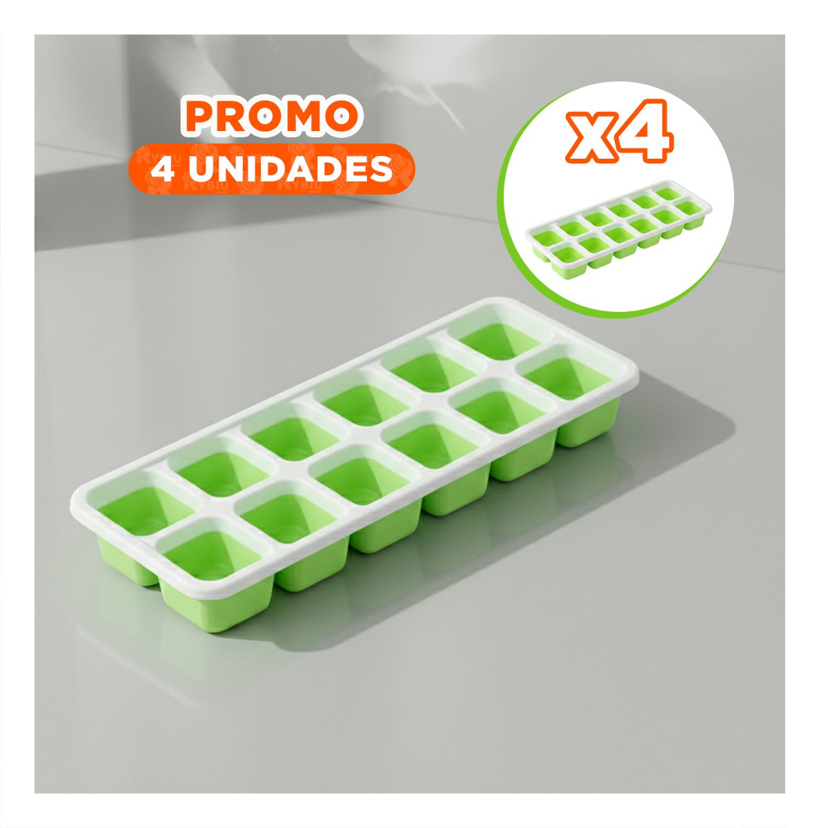 PACK4 CONJUNTO MULTIUSO PARA COCINA Y REFRIGERADOR VERDE - 1