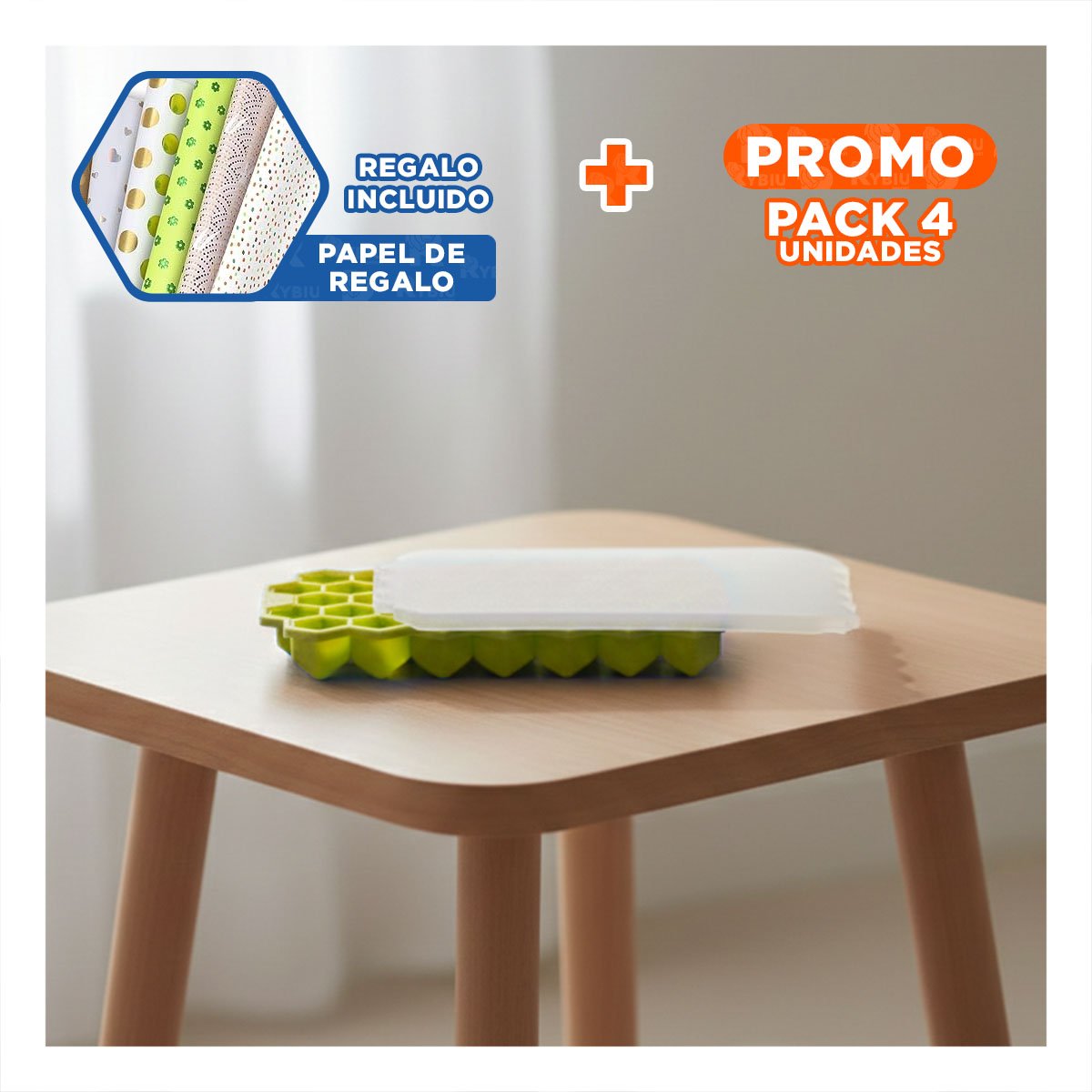 PACK4 ACCESORIO DE FRIO PARA LA ARMONIA DE SUS HIJOS AMARILLO 20,5X12CM Y+PAPEL REGALO - 1