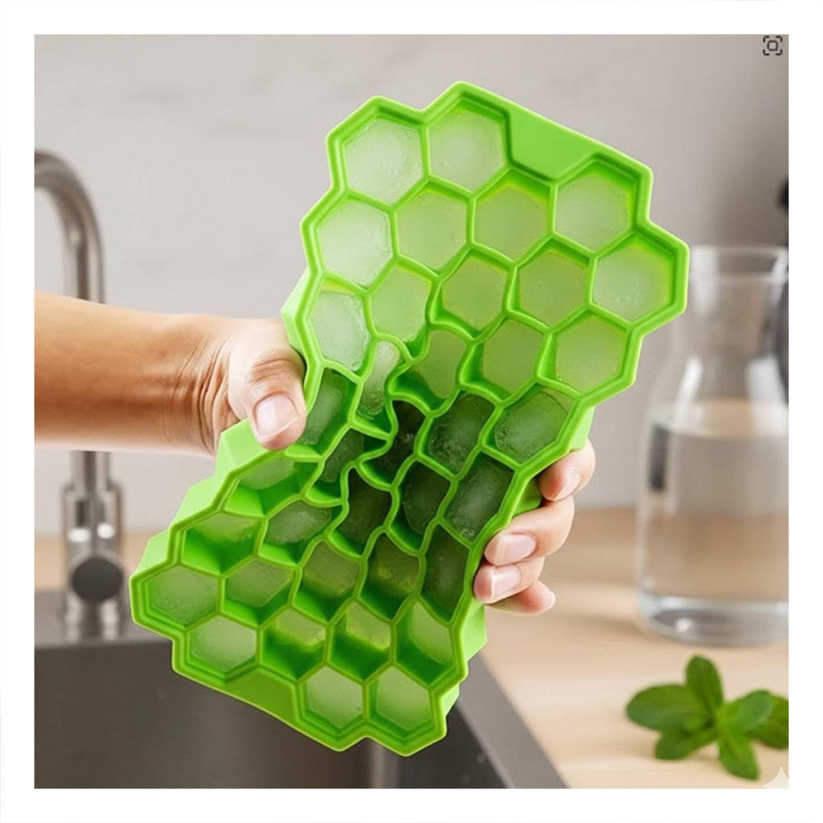 PACK2 MOLDE DE SILICONA VERDE 20,5X12CM DE TACTO SUAVE PARA SUS MANOS Y+PAPEL REGALO - 5