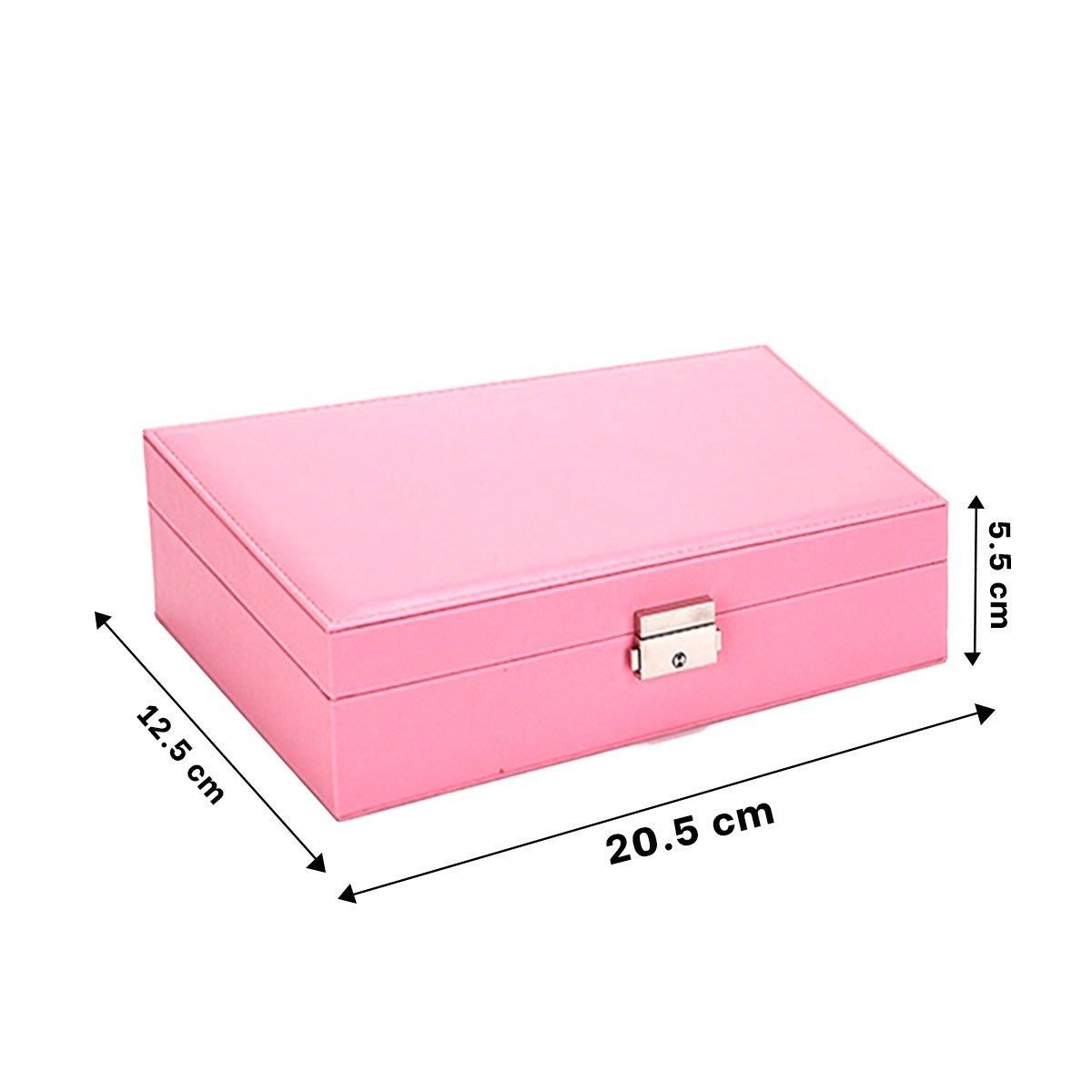 SET JOYERO RECTANGULAR 20,5X12,5X5,5 CM ROSA PASTEL Y+POST IT - 4