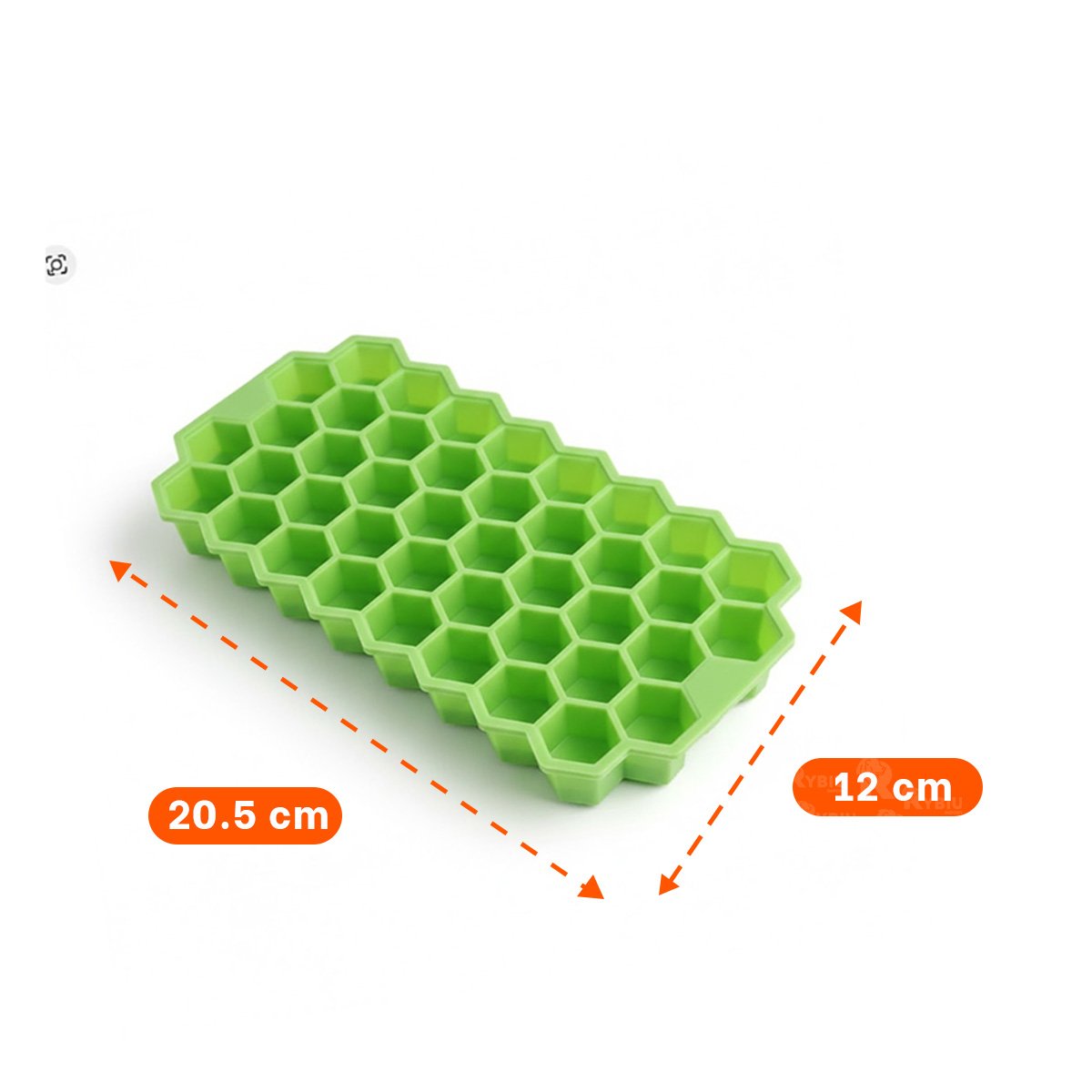 PACK6 BANDEJA DE HIELO CON SELLO VERDE 20,5X12CM PARA MAS SEGURIDAD Y+PAPEL REGALO - 4