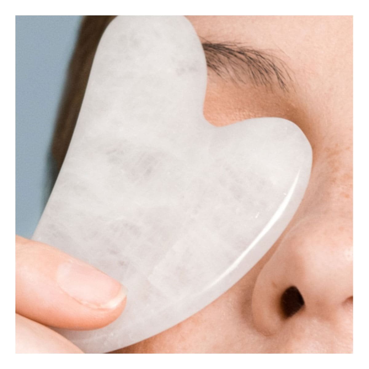 PACK4 RODILLO BLANCO DE CUARZO PARA ROSTRO TIPO GUA SHA - 2