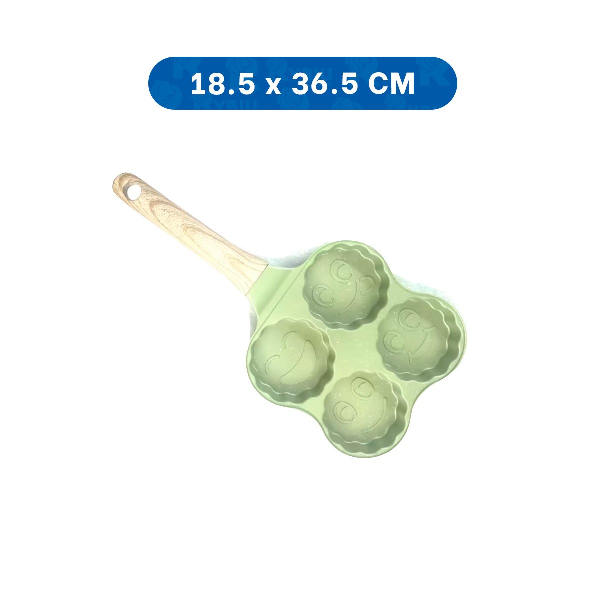 PLACA ANTIADHERENTE DIVIDIDA PARA PREPARACIONES RAPIDAS VERDE Y+PAPEL REGALO - 4